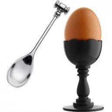 "Dressed" colored egg cup by ALESSI