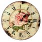 Clock with roses decoration by Antic-line