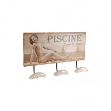 Peg with 3 hooks "Piscine" by Antic-line