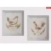 Set of 2 pictures "Poule Coq" by Antic-line