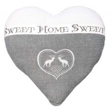 Grey heart "Sweet Home" by Antic-line