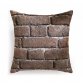 Red old bricks cushion by KOZIEL