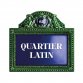 "Quartier Latin" French street sign prop by KOZIEL