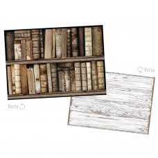 White scrapwood / antique library placemats by KOZIEL