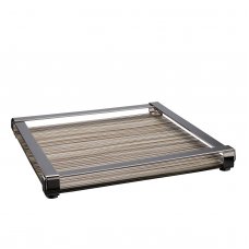 Square tray Together silver plated A-Studio by Zanetto