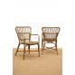 Set 2 cane Mali armchairs by Brucs
