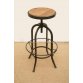 Rustic black bar stool by Brucs