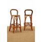 Set 2 rattan sala bar stool by Brucs