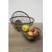 Set 3 antique grey iron fruit bowl by Brucs