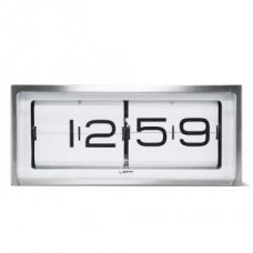 Brick steel white table clock LT15001 by LEFF amsterdam